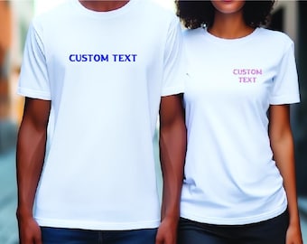 Custom Iron On Decal: Personalized Text Vinyl