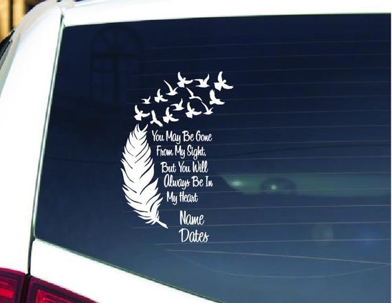 In Memory Car Decal,Memorial Car Decal,In Loving Memory Car Decal,Memory Window Decal,Memorial Gift,Memorial Decals for Car,Memory Car Decal