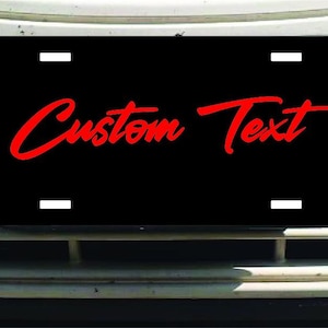 Custom License Plate 6x12 Aluminum, Personalized Custom Car Plate, Customized Business License Plate with Custom Text