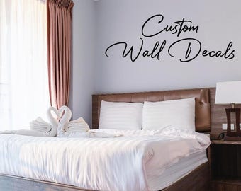 Custom Name Wall Decal, Personalized Vinyl Lettering Kids Room Decor