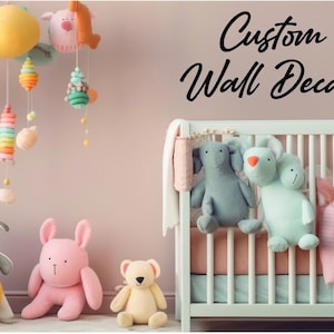 Custom Quote Wall Vinyl Decal, Personalized Wall Stickers, Make Your Own Nursery Wall Decals
