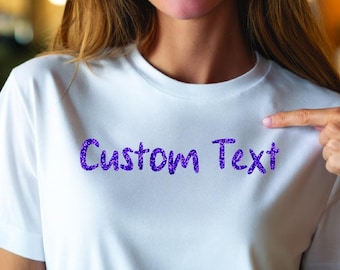 Custom Iron On Transfer: Your Text, Vinyl Decal