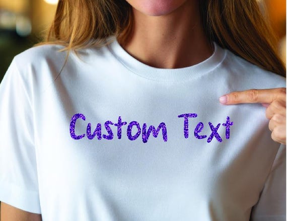 Custom Text DTF Sheet, Personalized DTF Transfers, Heat Transfer Vinyl Sheet Ready to Press, Customized