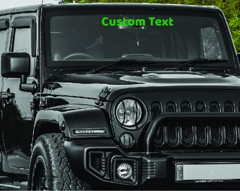Window Banner: Custom Car Club Windshield Decal