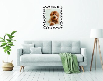 Custom Vinyl Pet Silhouette Decal: Personalized Dog Wall Art