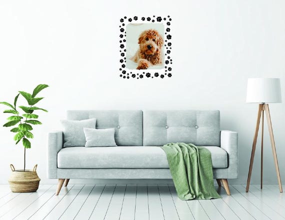 Custom Vinyl Pet Silhouette Decal: Personalized Dog Wall Art