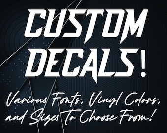 Vinyl Lettering Custom: Personalized Wall or Car Sticker