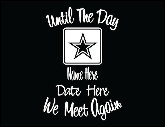 In Memory of Army Decal Vinyl Sticker, Memorial Car Decal, Memory Window Decal, Memorial Decal for Loved One, Memorial Car Decal