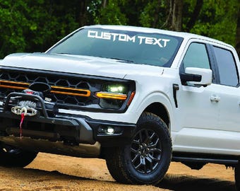 Windshield Quote Decal: Personalized Vinyl Banner