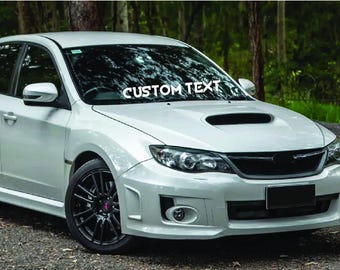 Team Windshield Banner: Custom Name Vinyl