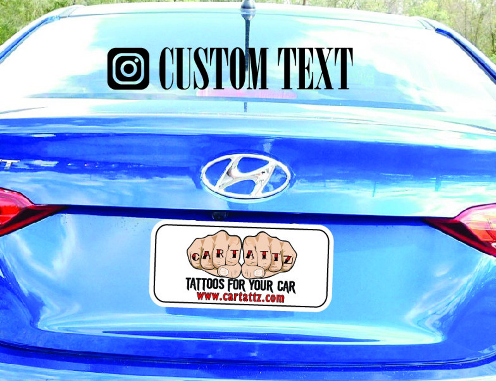 Instagram Custom Car Decal Custom Car Sticker Custom Laptop Etsy