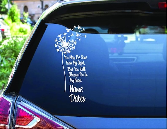 In Memory Car Decal, Memorial Window Decal, In Loving Memory Car Sticker, Memorial Gift