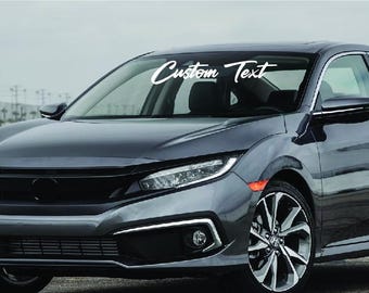 Windshield Decal: Custom Japanese Style Banner