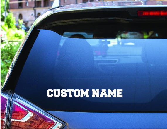Custom Personalized Name Decals, Vinyl Name Stickers for Laptops or Cars, Personalized Name Wall Art, Unique Family Name Sticker