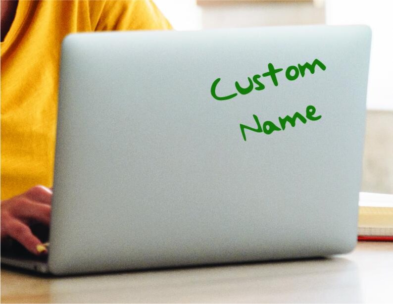 Custom Name Decals, Personalized Vinyl Text Stickers, Custom Sticker