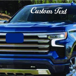 Custom Windshield Decal, Personalized Windshield Banner Stickers, Create Your Own Unique Vinyl Lettering Text Sticker