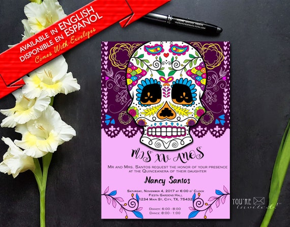 day of the dead quinceanera dresses
