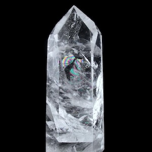 PURE Quartz Devic Temple Heart Dow Crystal Point &#39;Rainbow Heart&#39;  Rare & Special Collectors Quality A+++