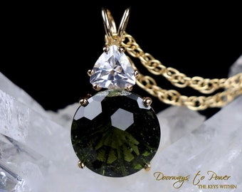 シナジー 12 ストーン ペンダント: ローズゴールド ケージ、フェナ