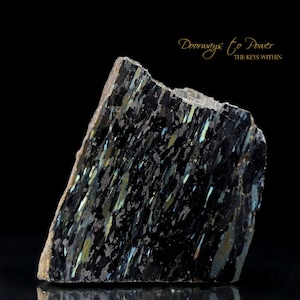 Nuummite Crystal Altar Stone ( Ultra Rare )
