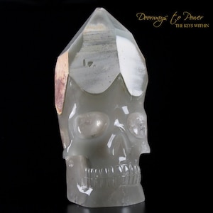 Powerful Chlorite Quartz Crystal Skull  &#39;WARRIOR&#39; By Leandro De Souza