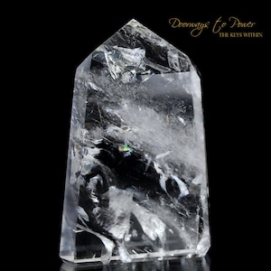 Exquisite Pure Clear Quartz Point & Devic Temple Master Crystal