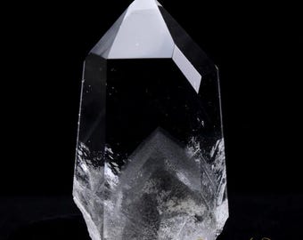 Black Phantom Lemurian Quartz Portal Time Link Crystal 'The Protector'