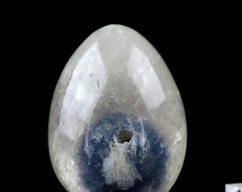 Dumortierite Quartz Crystal Egg  A+++