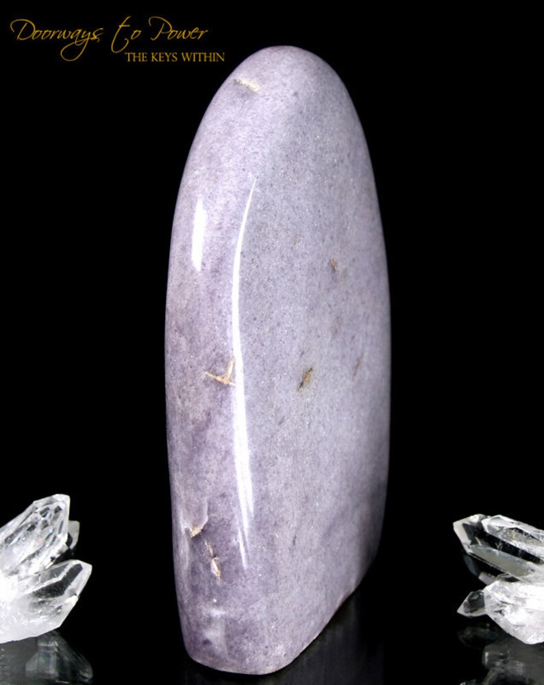 Hermosa piedra grande del altar de cristal de Llilca Lepidolite imagen 4