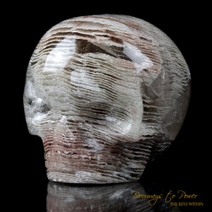 Rare Chlorite in Quartz Magical Child Crystal Skull &#39;Through the Sands of Time&#39; By Leandro De Souza Master Carver