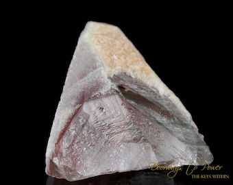 Pink Dreamsicle Lemurian Quartz Crystal Record Keeper 'Open Portal Other Worlds'