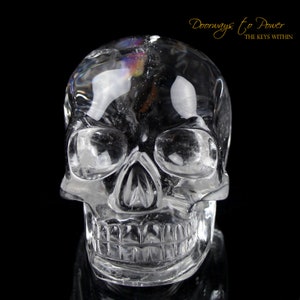 Sirius Quartz Crystal Skull &#39;Advanced Harmonically Aligned&#39; Hand Carved Skull by Leandro De Souza 2020 Ultra Rare