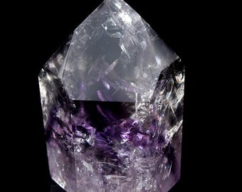 Amethyst Phantom Quartz Temple Heart Dow Crystal A+++