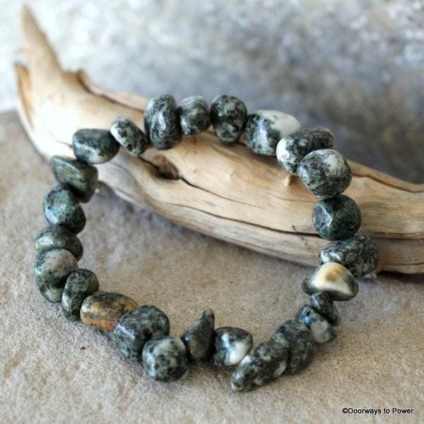 ブレスレット STONEHENgE silver gray ribbon bracelet Stonehenge Bluestone Bracelet - Etsy