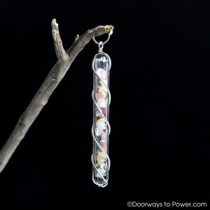 Azeztulite 16 Quartz Crystal Pendant - All 16 Azeztulites in Pendant - Azozeo Super Activated