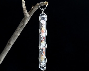 Azeztulite 16 Quartz Crystal Pendant - All 16 Azeztulites in Pendant - Azozeo Super Activated