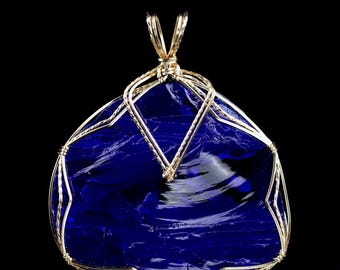 Tanzanite Fire Andara Crystal Pendant 14k 'L u M i N a R y' Original Lady Nellie Monatomic Andaras Mt Shasta California 1995