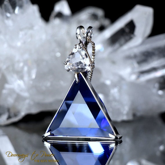 Siberian blue quartz pendant deals