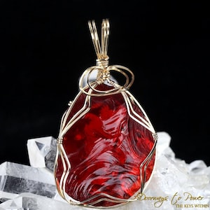 King Solomon Andara Crystal Pendant 14k 'Magic is Sacred' Authentic Original Lady Nellie Andara Crystal Mt Shasta California