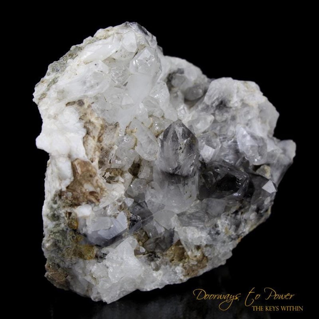 XL Brookite in Quartz Crystal Cluster Unique Collectors Quality Synergy ...