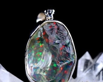 Opal Crystal Pendant SS