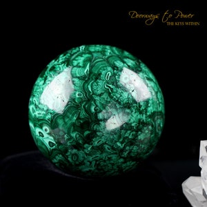 Malachite Crystal Sphere A +++ Collectors Quality