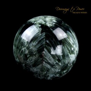 Seraphinite Crystal Sphere &#39;Angelic Connection&#39;