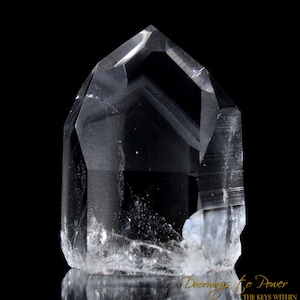 Black Phantom Lemurian Quartz Crystal Point &#39;The Protector&#39;