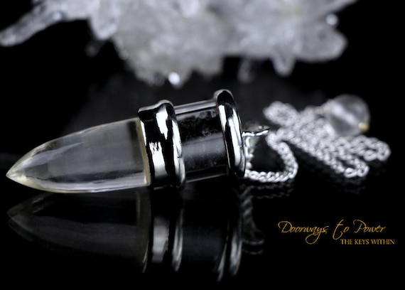 Black Tourmaline Pendulum Hypnotic Sterling Silver Crystal Dowsing Protection Black Tourmaline Crystal Pendulum Dowsing .925 SS - Doorways  main image 3