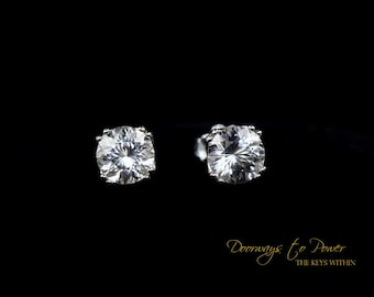 Phenacite Crystal Earrings 925 Sterling Synergy 12 Stones