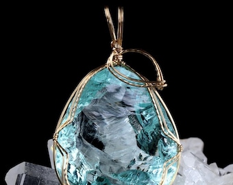 Aqua Serenity Andara Pendant 14k 'Atlantean Hologram' Ultra Rare 1995