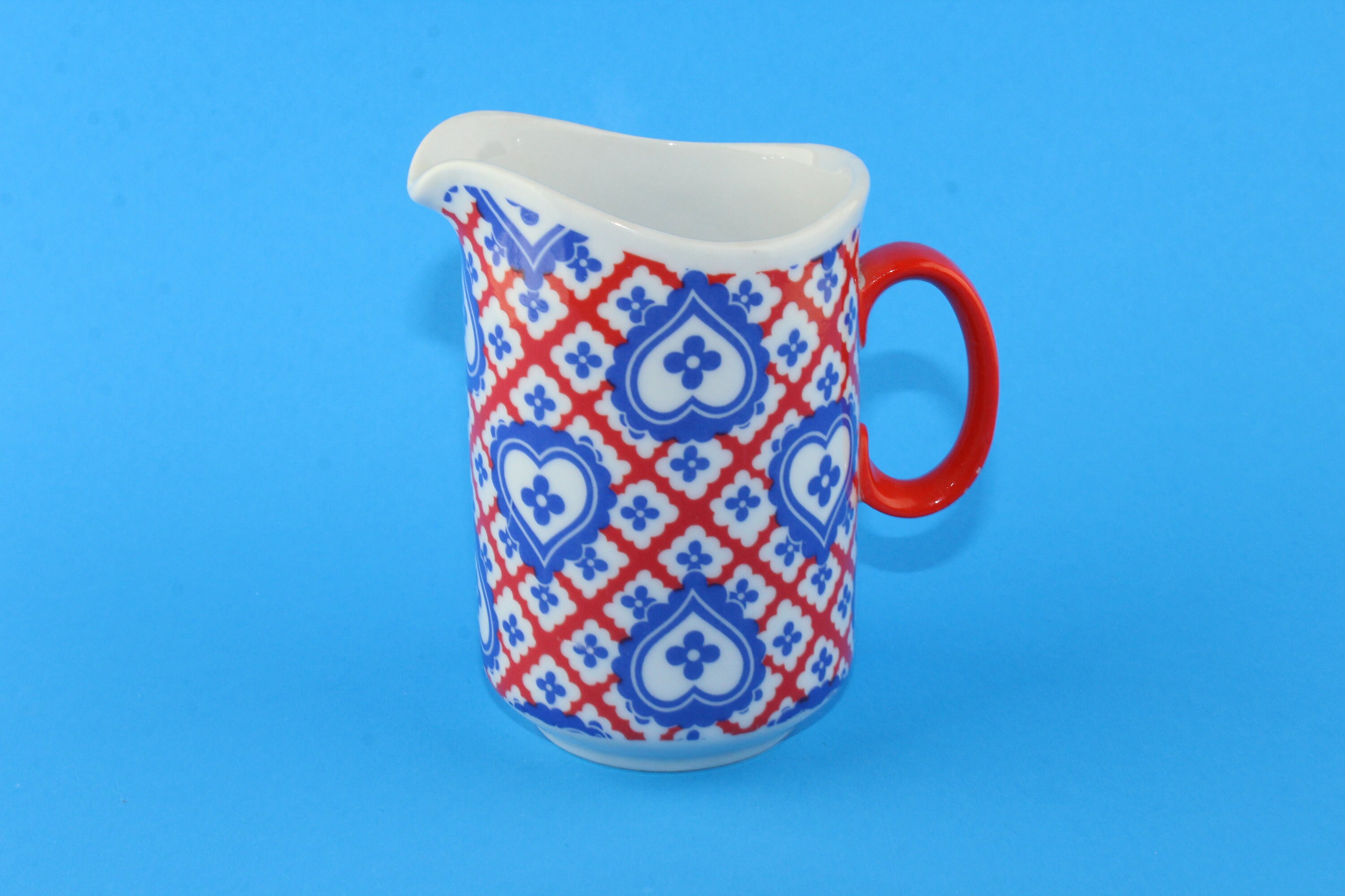 Taste Setter Collection Sugar Bowl and Creamer Set Blue Hearts Etsy