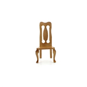 Hand Painted Wooden Miniature Furniture Doll House Small Dining Chair