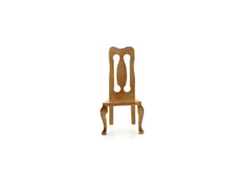 Sedia In Miniatura In Legno Scala 1:6 Per Casa Delle Bambole BJD - Moderna Fatta A Mano - Foto 4